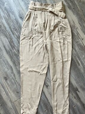 Equipment, Size 4, Two-Piece, Double Breast Padded Blazer, Paper-boy Belt Pants